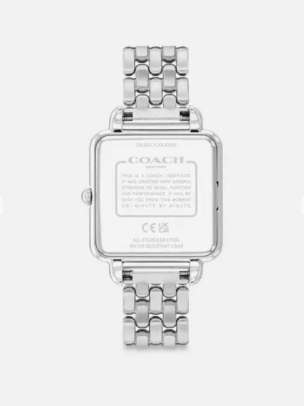 Coach Cass Watch Womens Light Blue & Silver SS 28mm CAZ19 - Picture 8 of 9